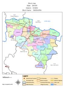 Block map State : BIHAR District : SIWAN Block Name : BARHARIA  !