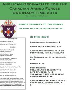 Ordinary Time 2014 Ordinariate Newsletter