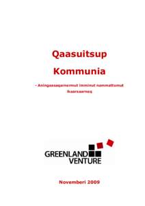 Qaasuitsup Kommunia - Aningaasaqarnermut imminut nammattumut ikaarsaarneq  Novemberi 2009