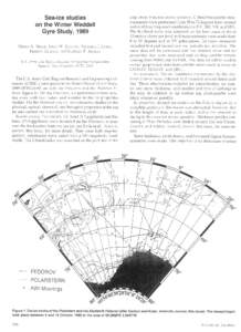 Sea-ice studies on the Winter Weddell Gyre Study, 1989 DEBRA  A. MEESE, JOHN W. GOVONI, VICTORIA I. LYTLE,