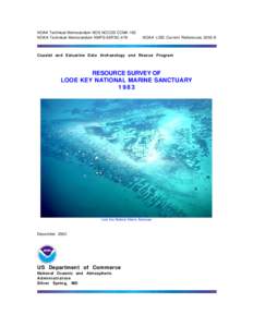 NOAA Technical Memorandum NOS NCCOS CCMA 160 NOAA Technical Memorandum NMFS-SEFSC-478 NOAA LISD Current References[removed]Coastal and Estuarine Data Archaeology and Rescue Program