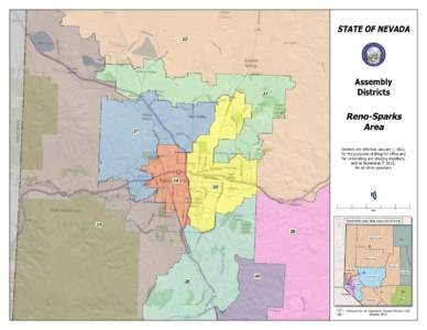 STATE OF NEVADA  32 Assem bly Districts