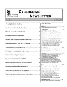 CYBERCRIME NEWSLETTER Issue 7 News Highlights in this Issue