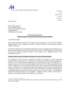 Financial institutions / Institutional investors / Types of insurance / Insurance / Systemic risk / Dodd–Frank Wall Street Reform and Consumer Protection Act / Federal Deposit Insurance Corporation / Risk purchasing group / Bond insurance / Financial economics / Economics / Investment