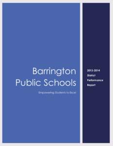 Barrington Public Schools Empowering Students to Excel[removed]District