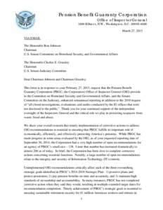 Accountancy / Public safety / Inspector General / Pension Benefit Guaranty Corporation / Financial audit / Audit / Federal Information Security Management Act / Information security / United States Department of Homeland Security / Auditing / Computer security / Security