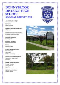 DONNYBROOK DISTRICT HIGH SCHOOL ANNUAL REPORT 2011  