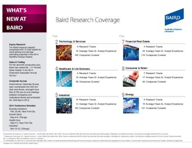 Microsoft Word - Baird Research Coverage List[removed]docx