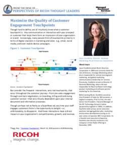 Touchpoint / Customer experience / Ricoh / Customer engagement / Customer relationship management / Loyalty business model / Customer service / Marketing / Customer experience management / Business