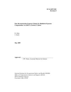 Physics / Radon / Radiobiology / Radioactivity / Soil contamination / Uranium / Radiation Exposure Compensation Act / Radiation dose reconstruction / Ionizing radiation / Matter / Chemistry / Chemical elements