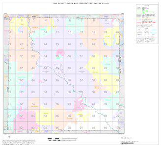 1990 COUNTY BLOCK MAP (RECREATED): DALLAS County LEGEND SYMBOL