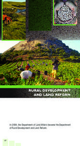 Marxist theory / Rural community development / Department of Rural Development and Land Reform / Muyexe / Rural development / Minister of Agriculture and Land Affairs / Agriculture ministry / Food security / Land use / Land management / Economic history / Land reform