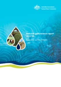 National performance report 2012–13 Rural water service providers Government of Western Australia Department of Water