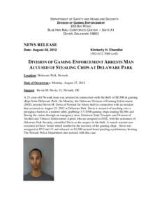 DELAWARE DIVISION OF GAMING ENFORCEMENT