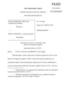 FILED NOT FOR PUBLICATION UNITED STATES COURT OF APPEALS OCT[removed]MOLLY C. DWYER, CLERK