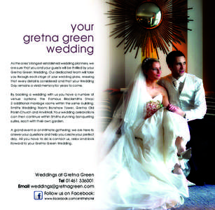 Wedding customs by country / Anglo-Scottish border / Gretna Green / Wedding