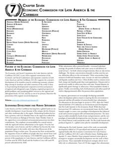 Chapter Seven Economic Commission for Latin America & the Caribbean Members of the Economic Commission for Latin Anguilla (United Kingdom) El Salvador