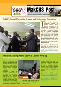 Microsoft Word - Makerere University College of Health Sciences Staff Strengthen Skills for Grant Writing