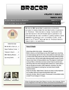 Bracer Volume 11 Issue 3 March, 2011 Northern Nevada Intergroup Newsletter 436 S. Rock Blvd. Sparks, NV 89431