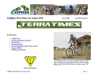 CORBA eTerraTimes for AugustJoin CORBA eTerraTimes Archive