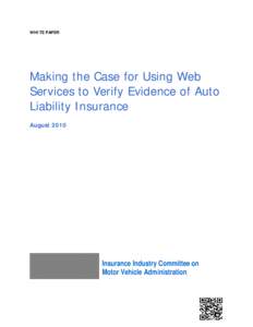 Model User Guide for Implementing Online Insurance Verification White Paper