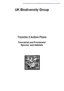 Tranche 2 Action Plans: Volume 6 - Terrestrial and Freshwater Species and Habitats