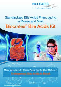 Standardized Bile Acids Phenotyping in Mouse and Man: Biocrates Bile Acids Kit ®