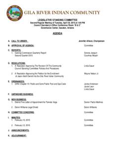 Legislative Agenda