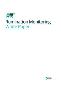 Rumination Monitoring White Paper Introduction to Rumination Monitoring Summary