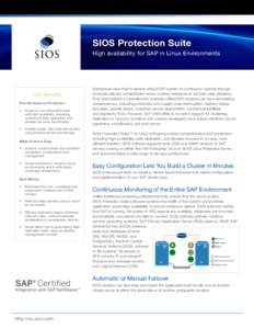 SIOS Technology Corp. / ABAP / High-availability cluster / SAP AG / Oracle Database / Replication / Failover / Computer cluster / Computing / Fault-tolerant computer systems / Cross-platform software