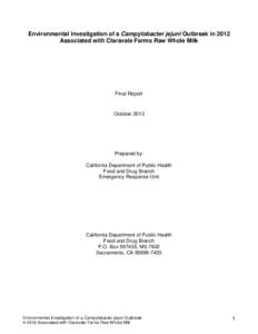 Investigation of the Escherichia coli O157:H7 Outbreak Associated with Iceberg Lettuce