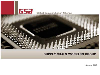 SUPPLY CHAIN WORKING GROUP  Janaury 2015 Supply Chain Education 2014 Education