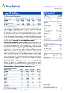 Accountancy / Hero MotoCorp / Earnings before interest /  taxes /  depreciation and amortization / Net profit / Earnings before interest and taxes / EV/EBITDA / BSE SENSEX / Profit margin / Inventory / Generally Accepted Accounting Principles / Business / Finance