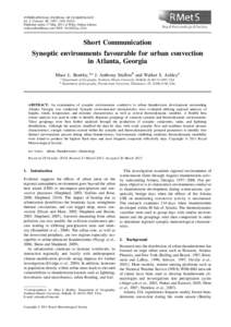 INTERNATIONAL JOURNAL OF CLIMATOLOGY Int. J. Climatol. 32: 1287–Published online 17 May 2011 in Wiley Online Library (wileyonlinelibrary.com) DOI: jocShort Communication