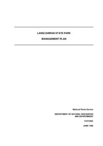 Langi Ghiran State Park Management Plan