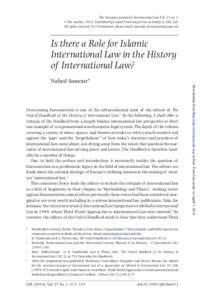 The European Journal of International Law Vol. 25 no. 1 © The Author, 2014. Published by Oxford University Press on behalf of EJIL Ltd. All rights reserved. For Permissions, please email: [removed] Is