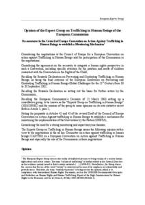 Organized crime / Convention on Action against Trafficking in Human Beings / Human rights / Protocol to Prevent /  Suppress and Punish Trafficking in Persons /  especially Women and Children / Council of Europe / United Nations Global Initiative to Fight Human Trafficking / Human trafficking / Ethics / International relations