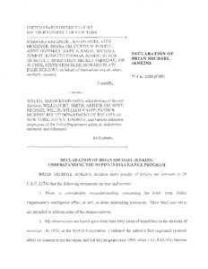 UNITED STATES DISTRICT COURT SOUTHERN DISTRICT OF NEV/ YORK[removed]x BARBARA HANDSCHU, RALPH DiGIA, ALEX MCKEIVER, SHABA OM, CURTIS M. POWELL, ABBIE HOFFMAN, MARK A. SAGAL, MICHAEL