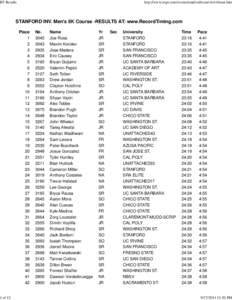 RT Results  1 of 12 http://www.rtspt.com/events/stanford/xcinvite14/men.htm