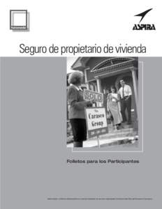 Seguro de propietario de vivienda  Folletos para los Participantes Nationwide y el Marco Nationwide son marcas federales de servicio registradas de Nationwide Mutual Insurance Company.