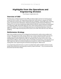 STScI Newsletter Vol. 34 Issue 02  Highlights from the Operations and Engineering Division Tony Krueger, krueger[at]stsci.edu