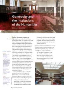Generosity and the Institutions of the Humanities »  LESLEY JOHNSON