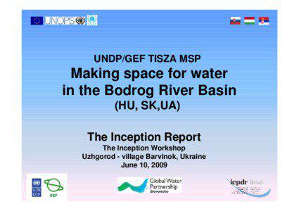 UNDP/GEF TISZA MSP  Making space for water