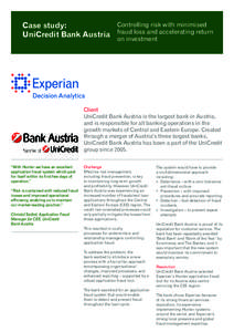 Ethics / Crimes / Deception / Credit / Law / ReD / UniCredit / Experian / Bank Austria / Financial economics / Unicredit Group / Fraud