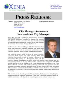 Xenia City Hall 101 N. Detroit Street Xenia, Ohio[removed]CITY OF XENIA, OHIO