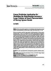 Statistical models / Basal area / Root-mean-square deviation / Variable / Dummy variable / Economic model / Diameter at breast height / Relascope / Normal distribution / Statistics / Econometrics / Regression analysis