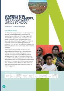 WARBURTON RANGES CAMPUS, NGAANYATJARRA LANDS SCHOOL KEYWORDS: Culture, Language