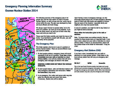 Emergency Planning Information Summary Oconee Nuclear Station 2014 PICKENS COUNTY  ck