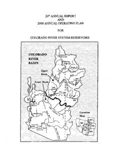 29th ANNUAL REPORT AND 2000 ANNUAL OPERATING PLAN FOR COLORADO RIVER SYSTEM RESERVOIRS ..............................................................................................................................