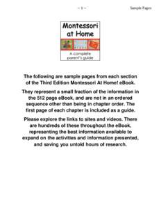 Educational psychology / Pedagogy / Maria Montessori / Early childhood education / Preschool education / Montessori / Montessori St Nicholas Charity / Association Montessori International of the United States / Education / Montessori education / Educational stages